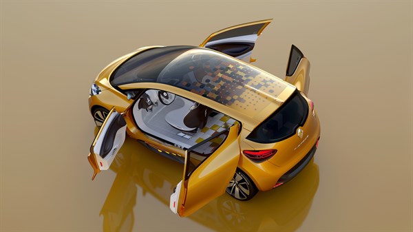 Renault R-SPACE Concept - vue du dessus - portières ouvertes