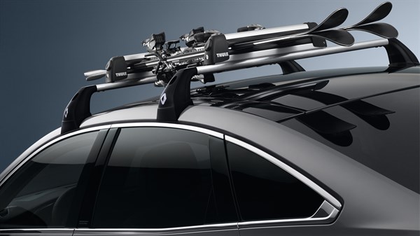 Renault TALISMAN – barres de toit aluminium QuickFix et porte-skis